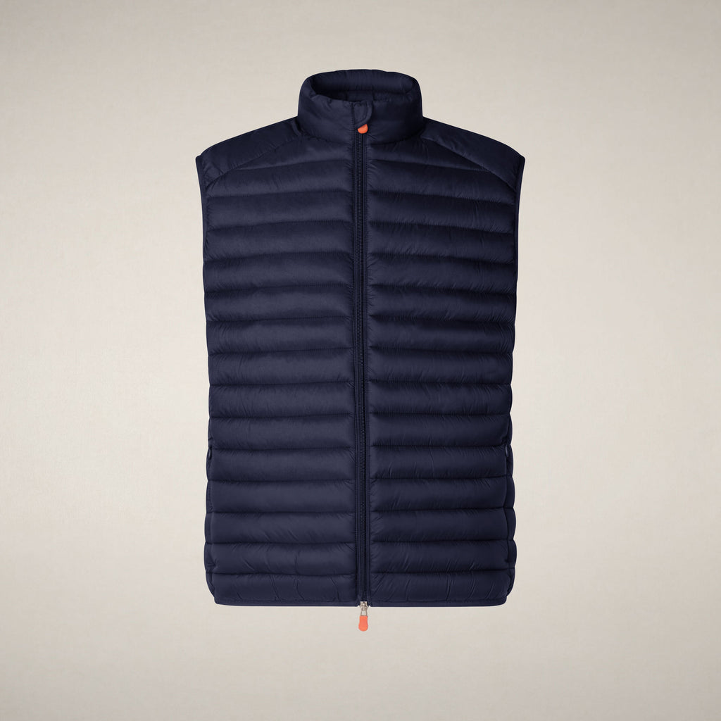 Men's quilted vest Adam in navy blue