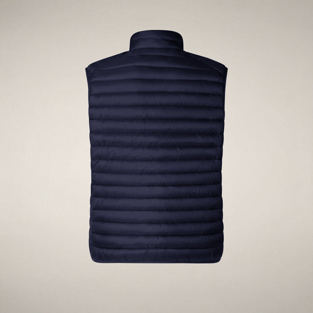 Men's quilted vest Adam in navy blue