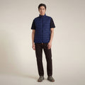 Men's quilted vest Adam in eclipse blue