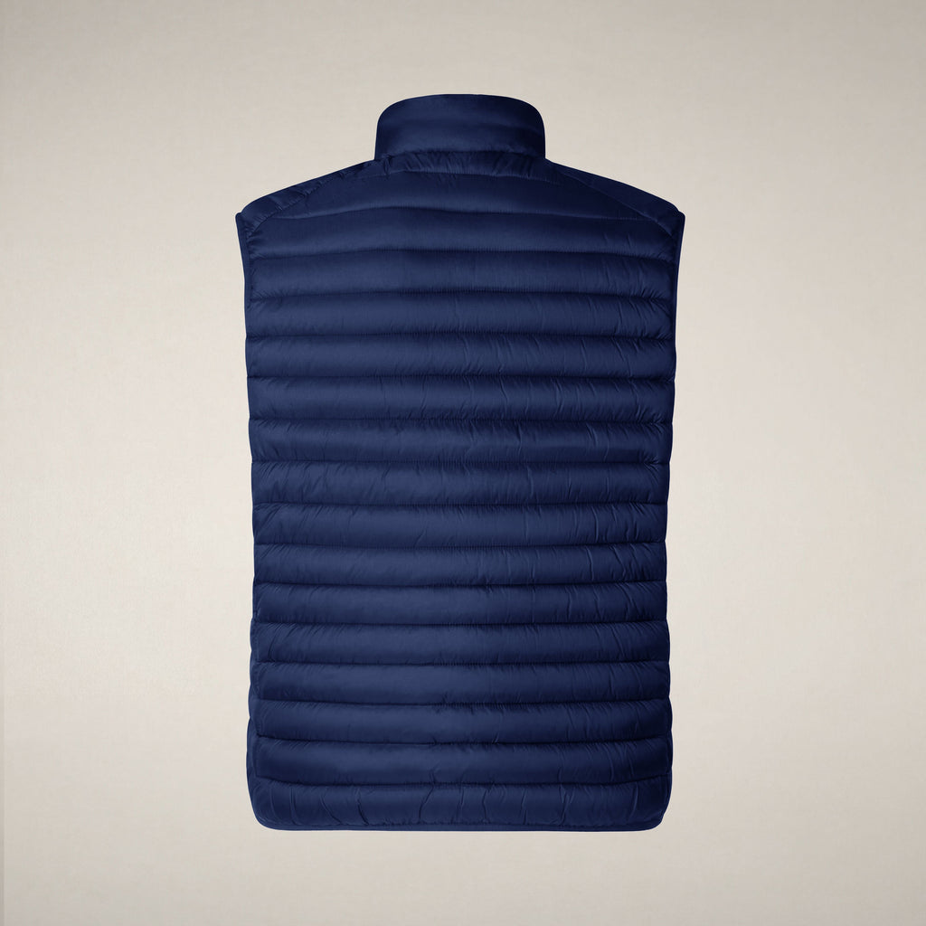 Men's quilted vest Adam in eclipse blue