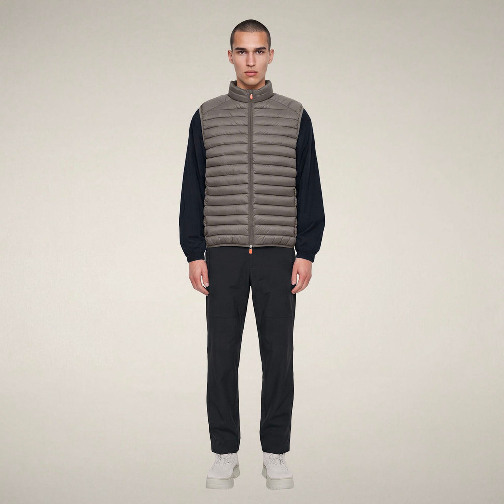 Men's Puffer Vest Adam in Gunmetal Grey