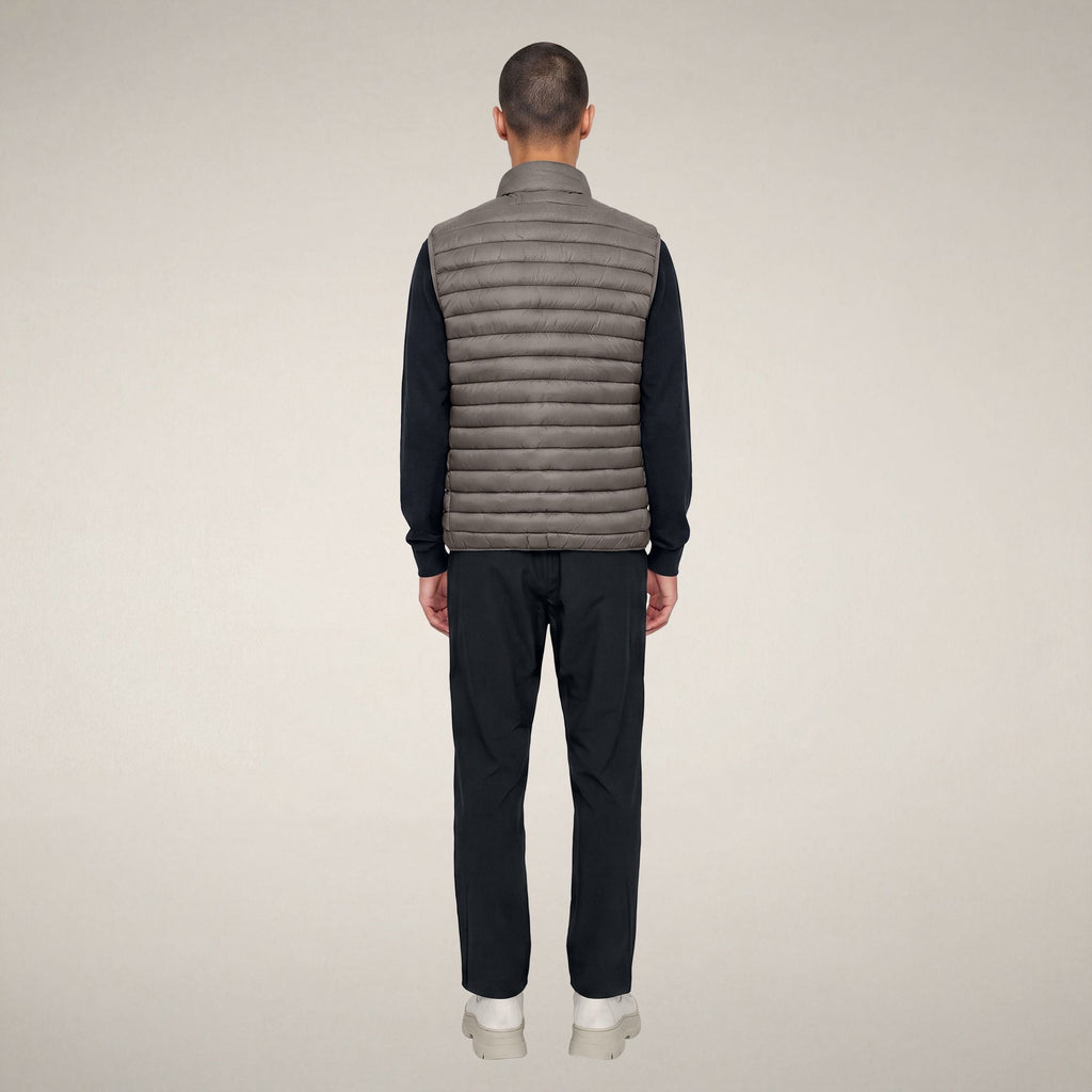 Men's Puffer Vest Adam in Gunmetal Grey