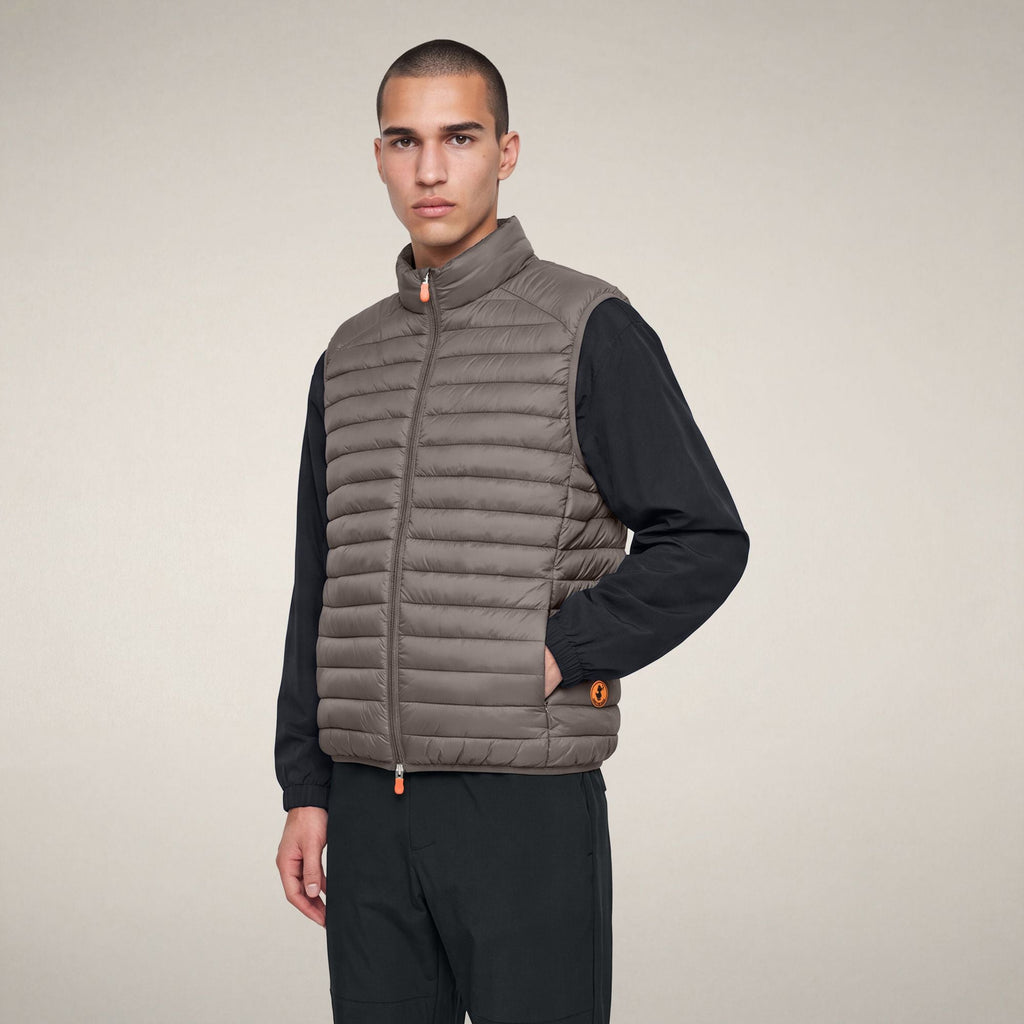 Men's Puffer Vest Adam in Gunmetal Grey