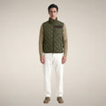 Men's Puffer Vest Fabrice in Snake Green