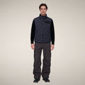 Men's Puffer Vest Fabrice in Blue Black