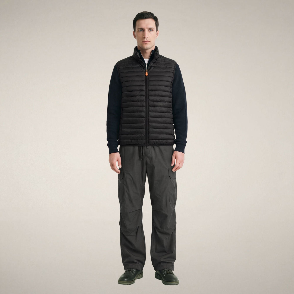 Men's Puffer Vest Vince in Black