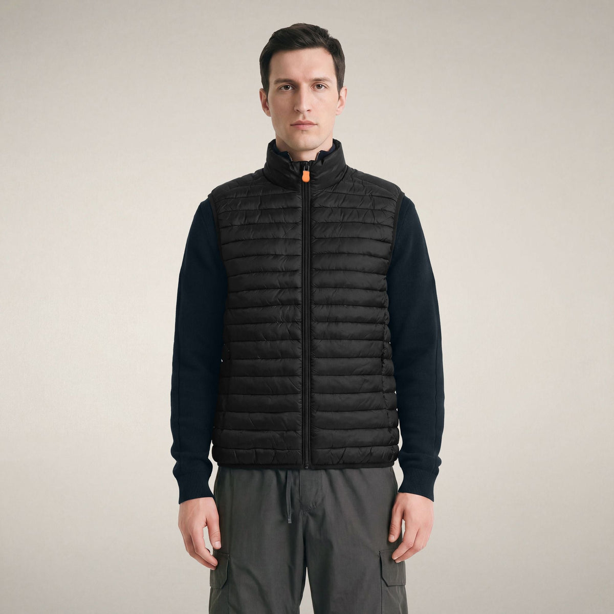 Men's Puffer Vest Vince in Black
