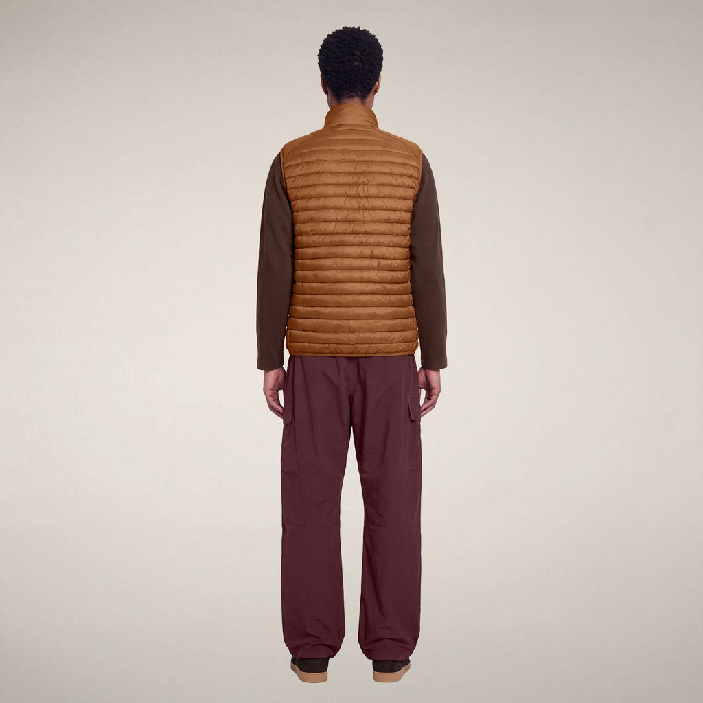 Men's Puffer Vest Vince in Noisette Brown