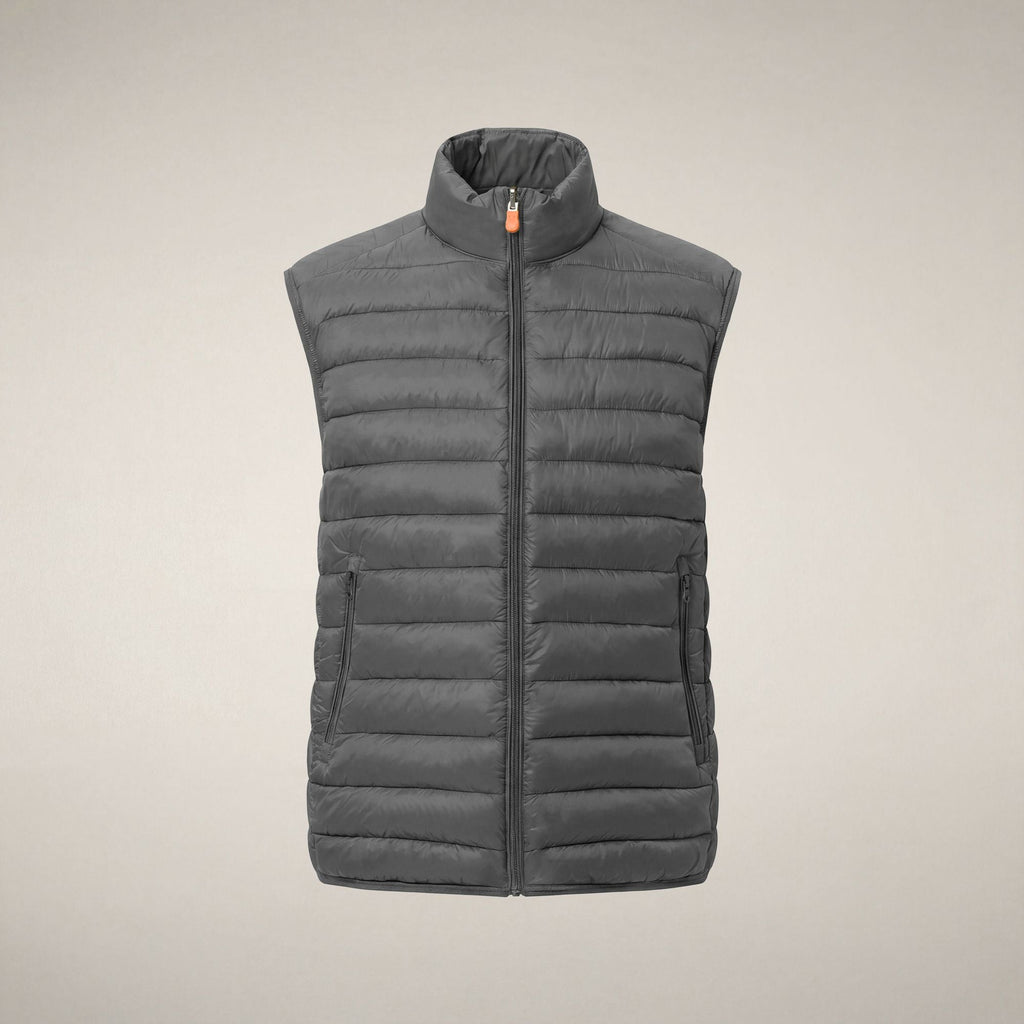 Men's Puffer Vest Rupert in Gunmetal Grey