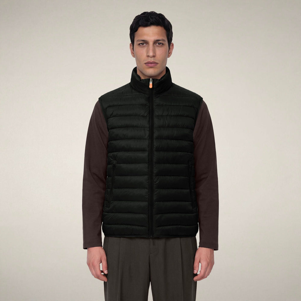 Men's Puffer Vest Rupert in Green Black