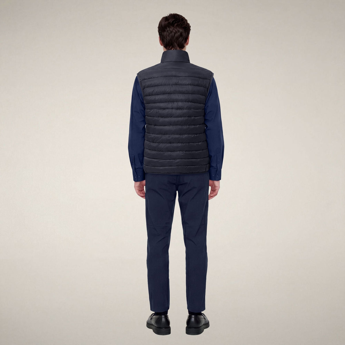 Men's Puffer Vest Rupert in Blue Black