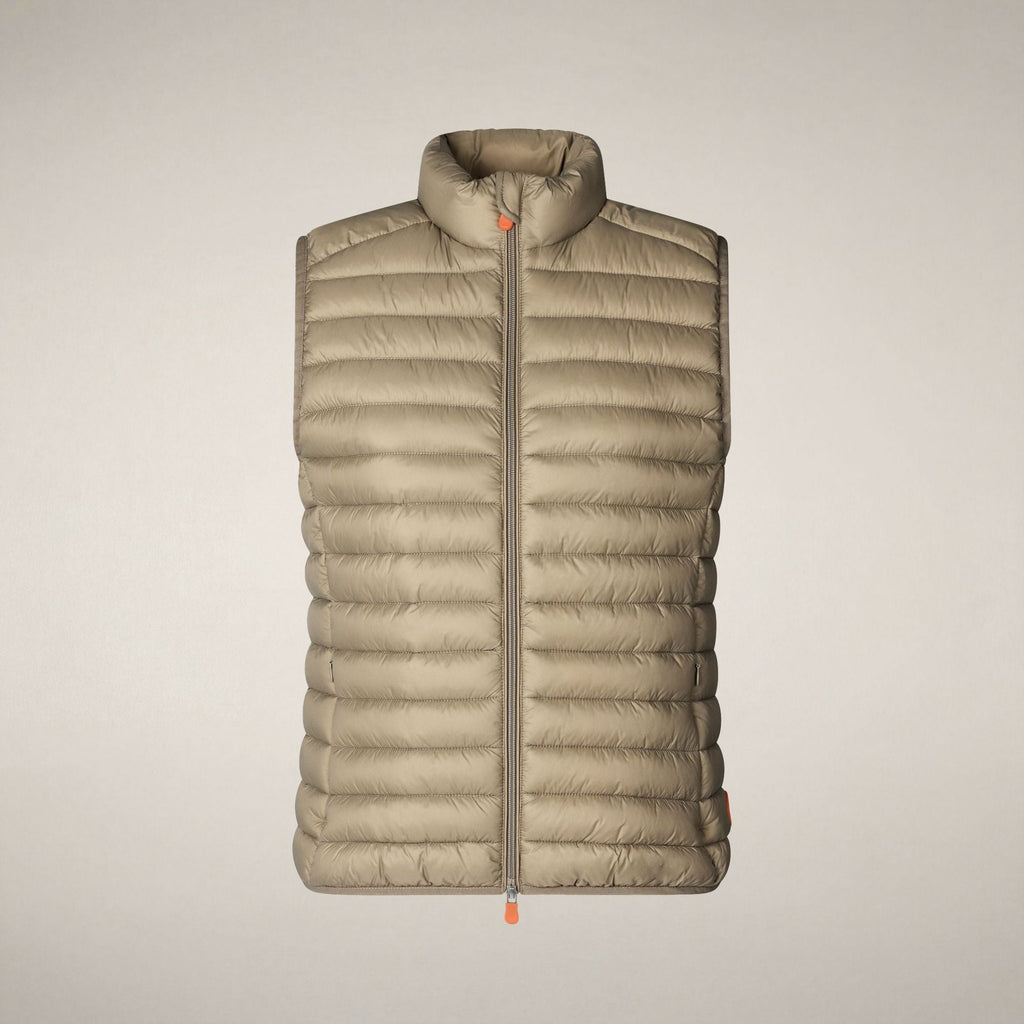 Women's quilted vest Charlotte in elephant grey