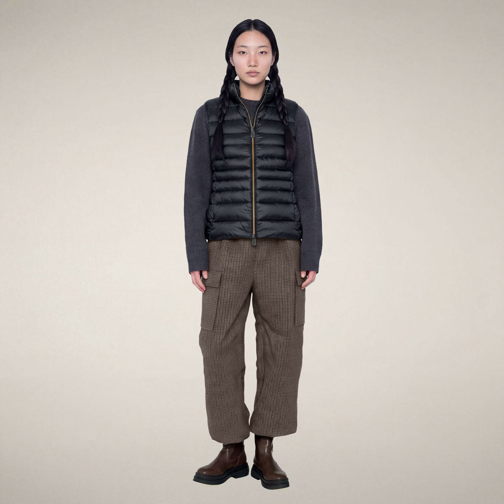 Women's Puffer Vest Lynn in Blue Black