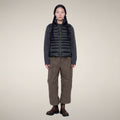 Women's Puffer Vest Lynn in Blue Black