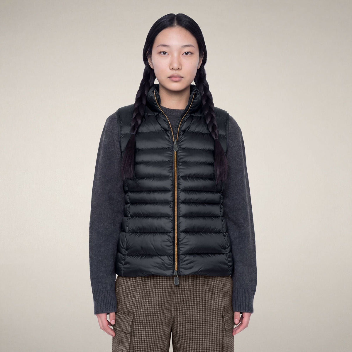Women's Puffer Vest Lynn in Blue Black