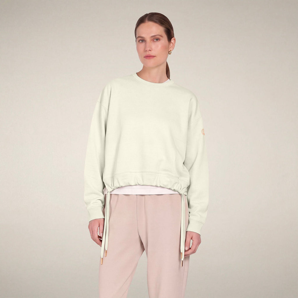 Women's Crewneck Sweatshirt Akemi in Cloud White