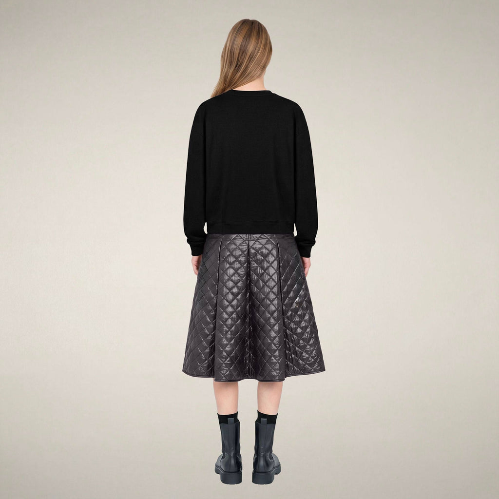 Women's Crewneck Sweatshirt Akemi in Black
