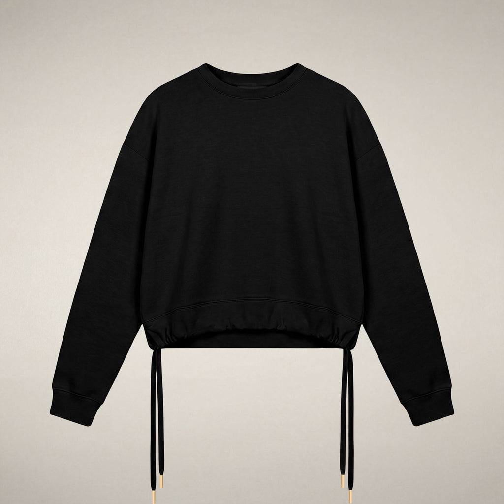 Women's Crewneck Sweatshirt Akemi in Black