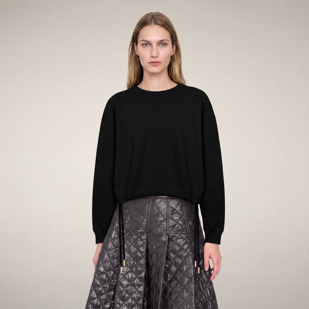 Women's Crewneck Sweatshirt Akemi in Black