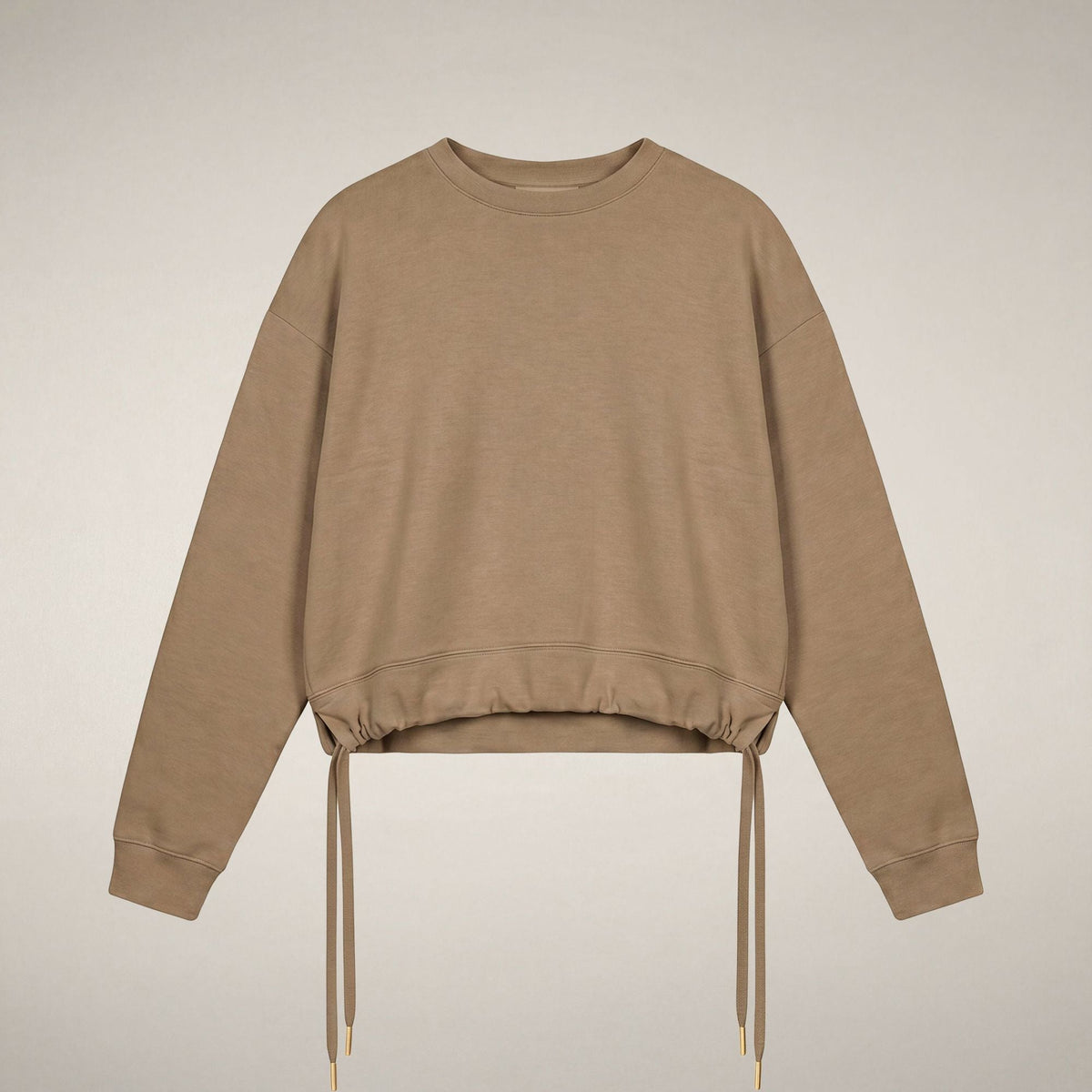 Women's Crewneck Sweatshirt Akemi in Biscuit Beige