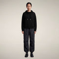 Women's Zip-Up Hoodie Kiku in Black