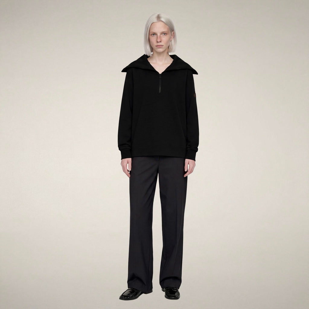 Women's Half-Zip Top Hinata in Black