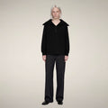 Women's Half-Zip Top Hinata in Black