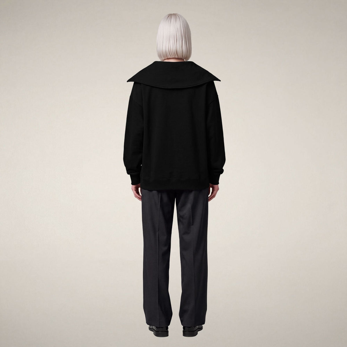 Women's Half-Zip Top Hinata in Black