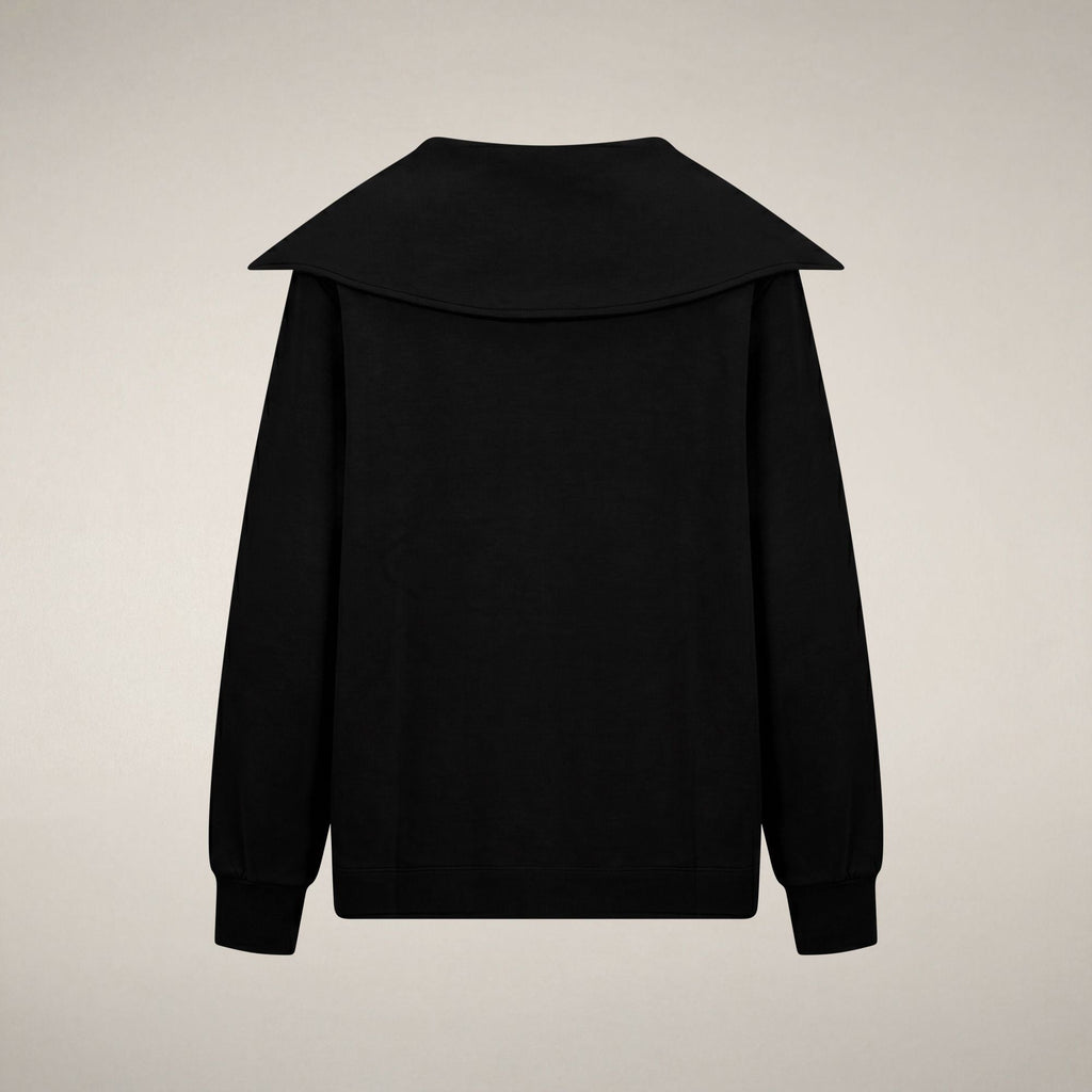 Women's Half-Zip Top Hinata in Black