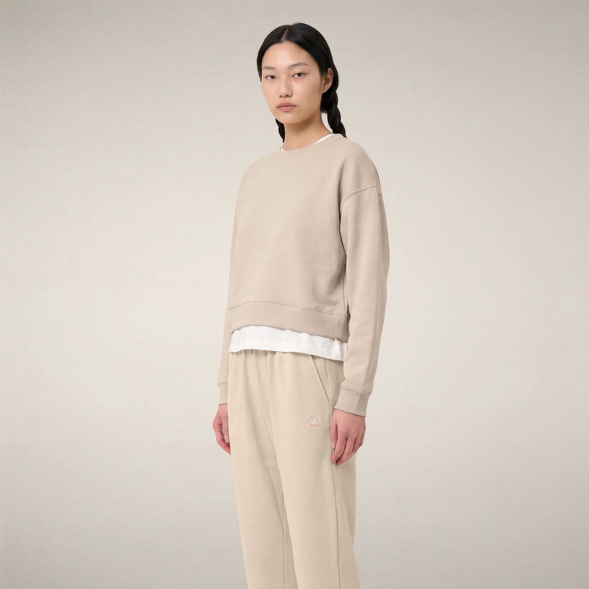 Women's Pants Hiroko in Rainy Beige