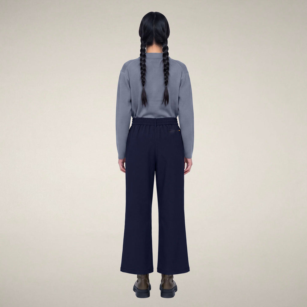 Women's Chino Trousers Gita in Navy Blue