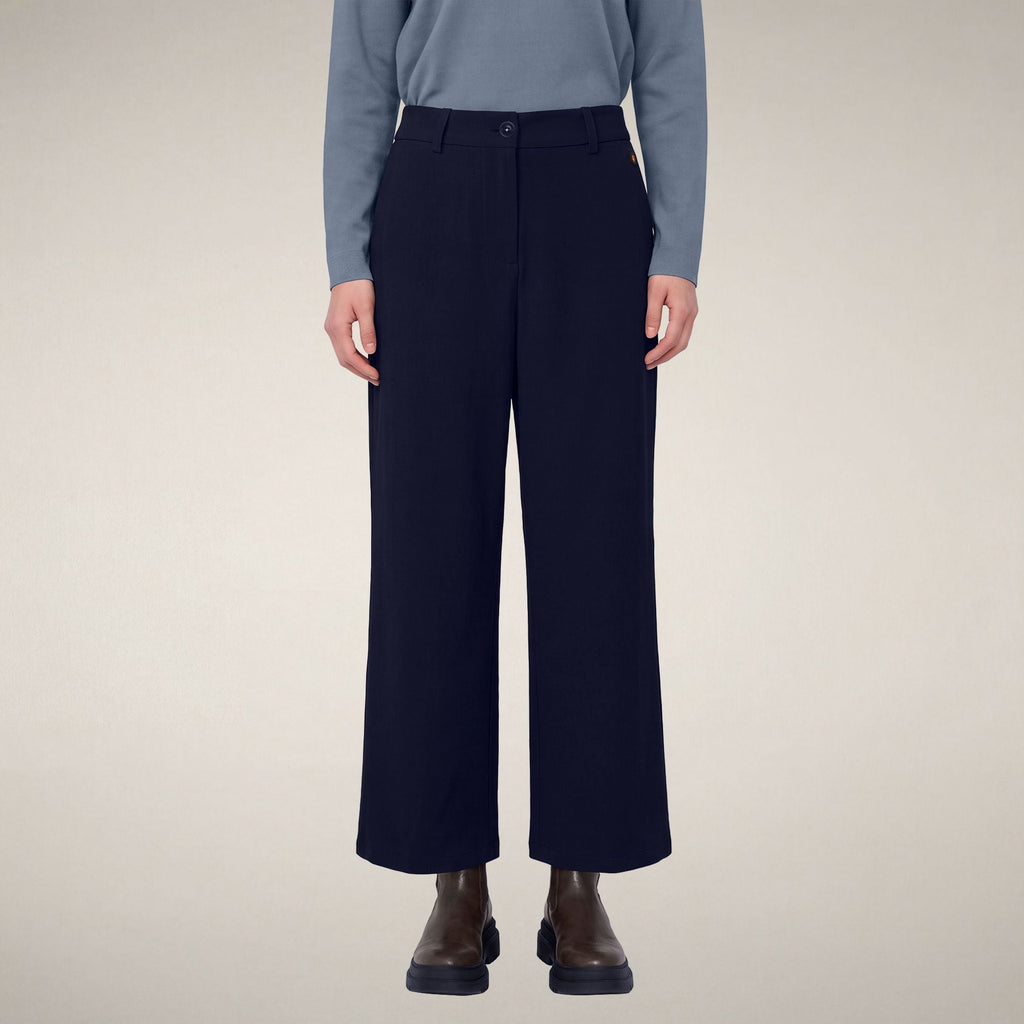 Women's Chino Trousers Gita in Navy Blue