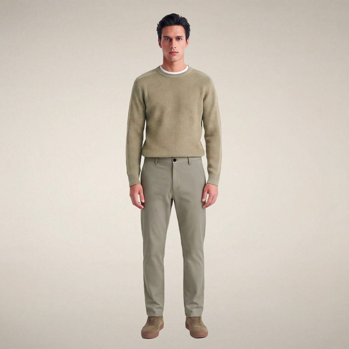 Men's Trousers Steve L.32 in Rainy Beige