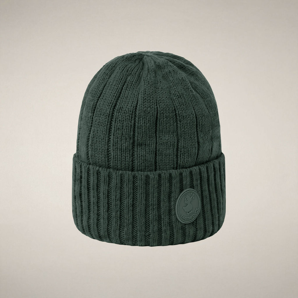 Unisex Ribbed Beanie Jo in Nori Green