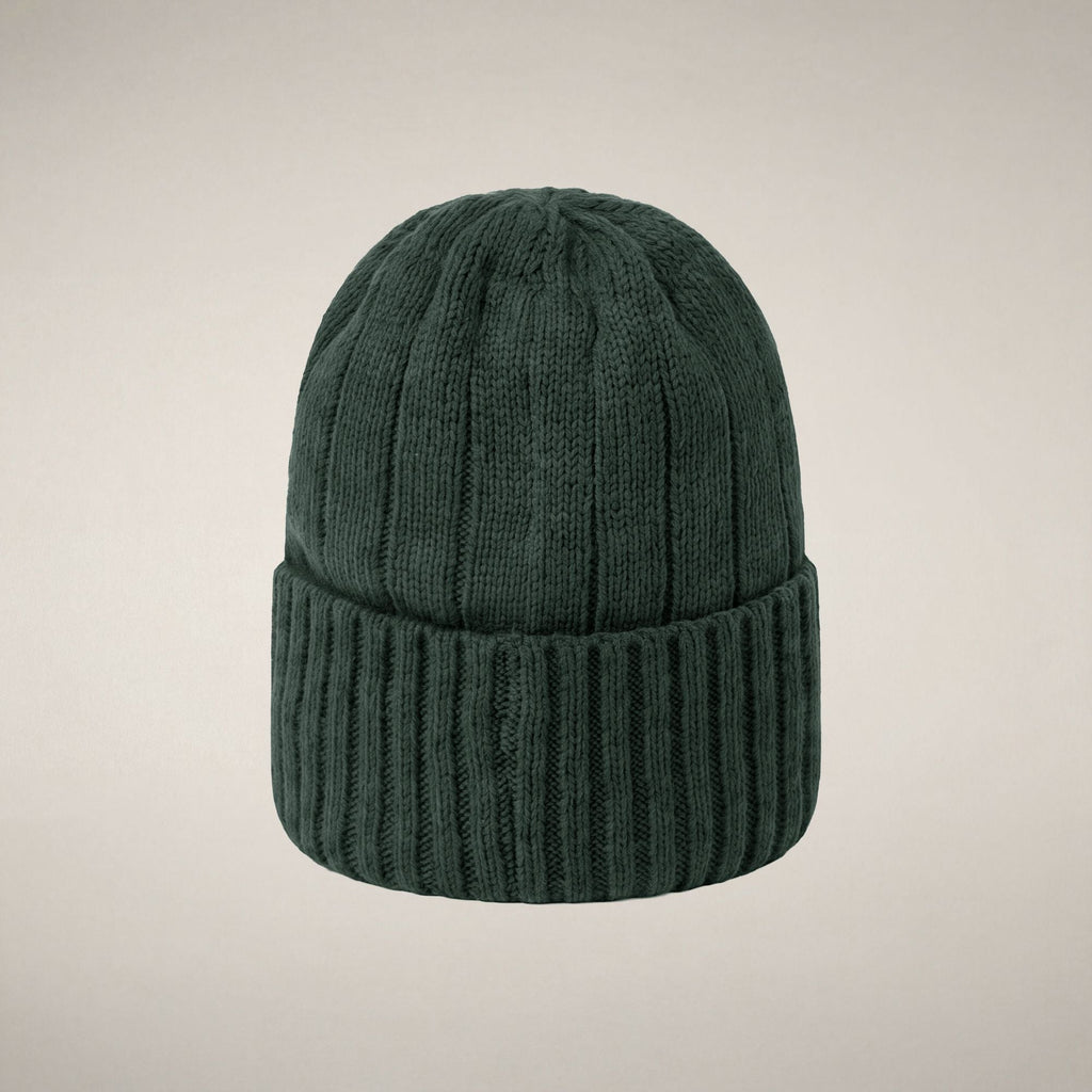 Unisex Ribbed Beanie Jo in Nori Green
