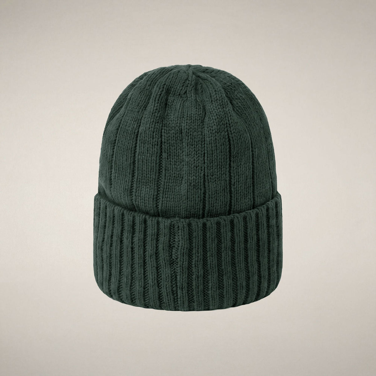 Unisex Ribbed Beanie Jo in Nori Green