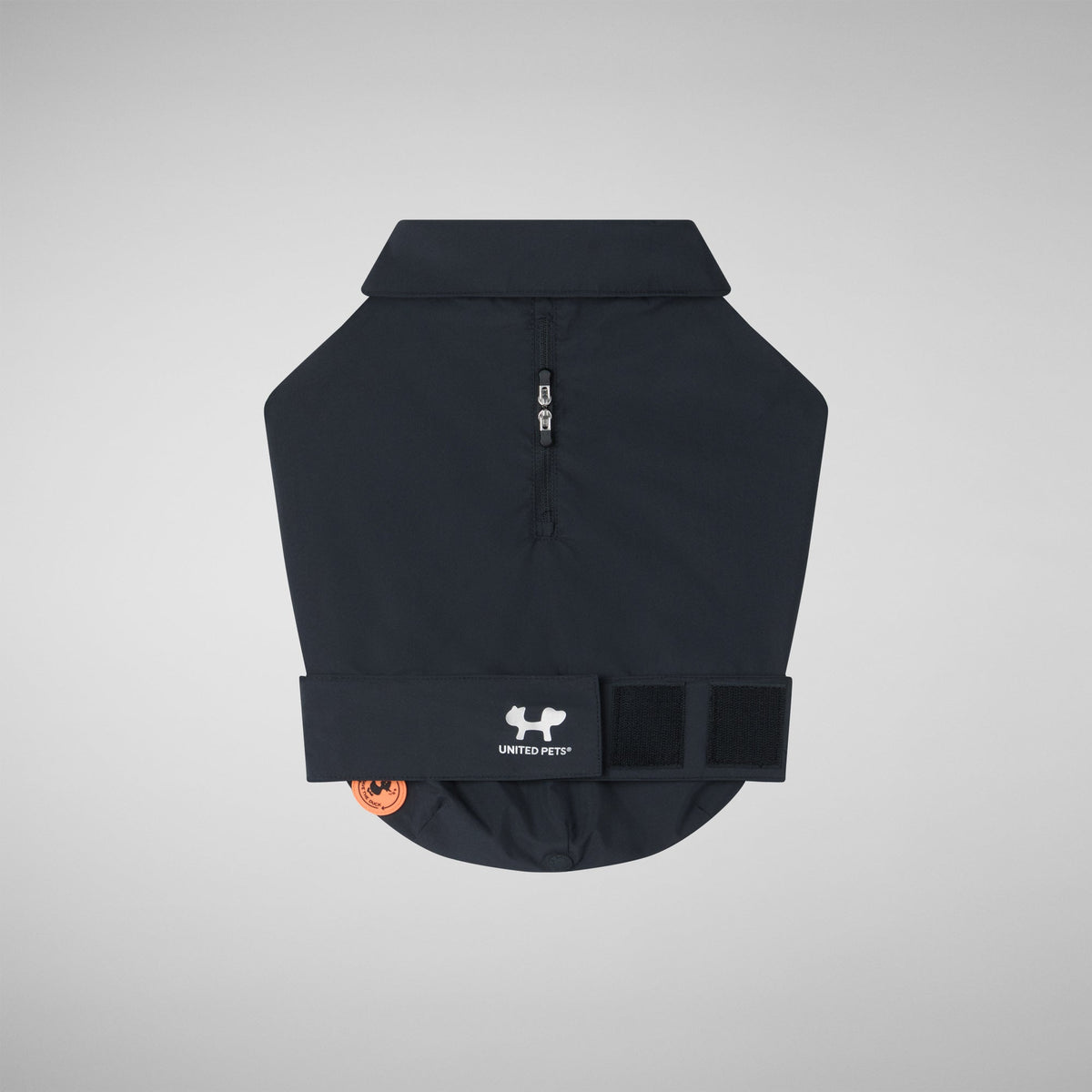 Unisex dog vest Rex in black and lining green