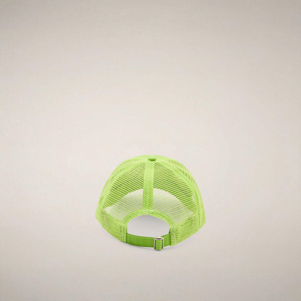 Unisex cap Noa in Citron Green with Milano print
