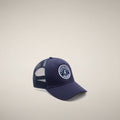 Unisex cap Noa in Navy Blue with Roma print