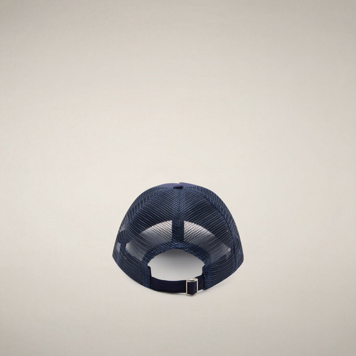 Unisex cap Noa in Navy Blue with Roma print