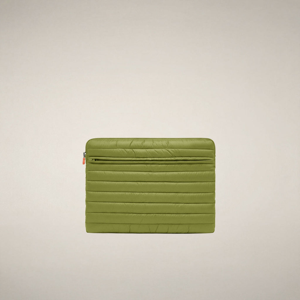 Unisex Quilted Laptop Holder Vesta in Citron Green
