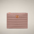 Unisex Quilted Pouch Big Shaula in Blush Pink