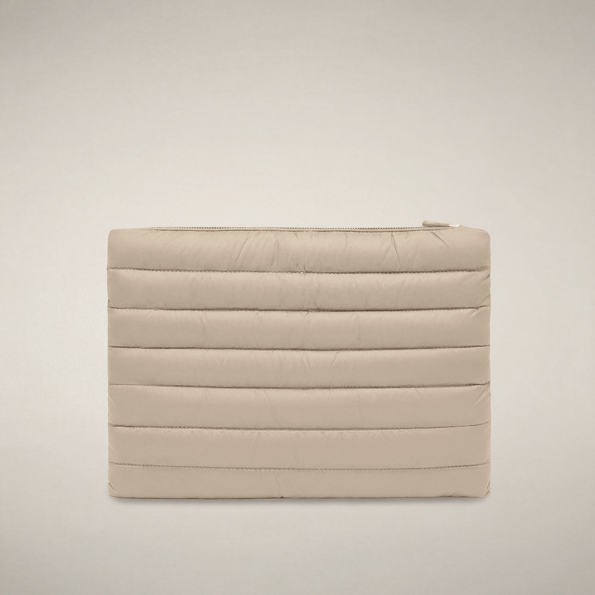 Unisex Quilted Pouch Big Thalassa in Shore Beige