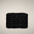 Unisex Quilted Pouch Thalassa in Black
