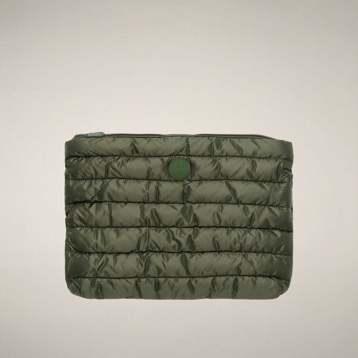 Unisex quilted pouch Thalassa in pine green