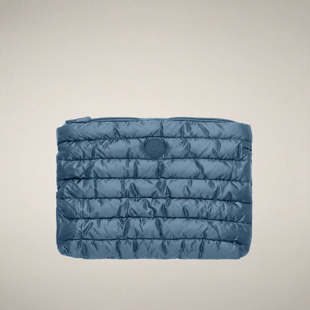 Unisex Quilted Pouch Thalassa in Dolphin Blue