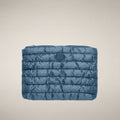 Unisex Quilted Pouch Thalassa in Dolphin Blue