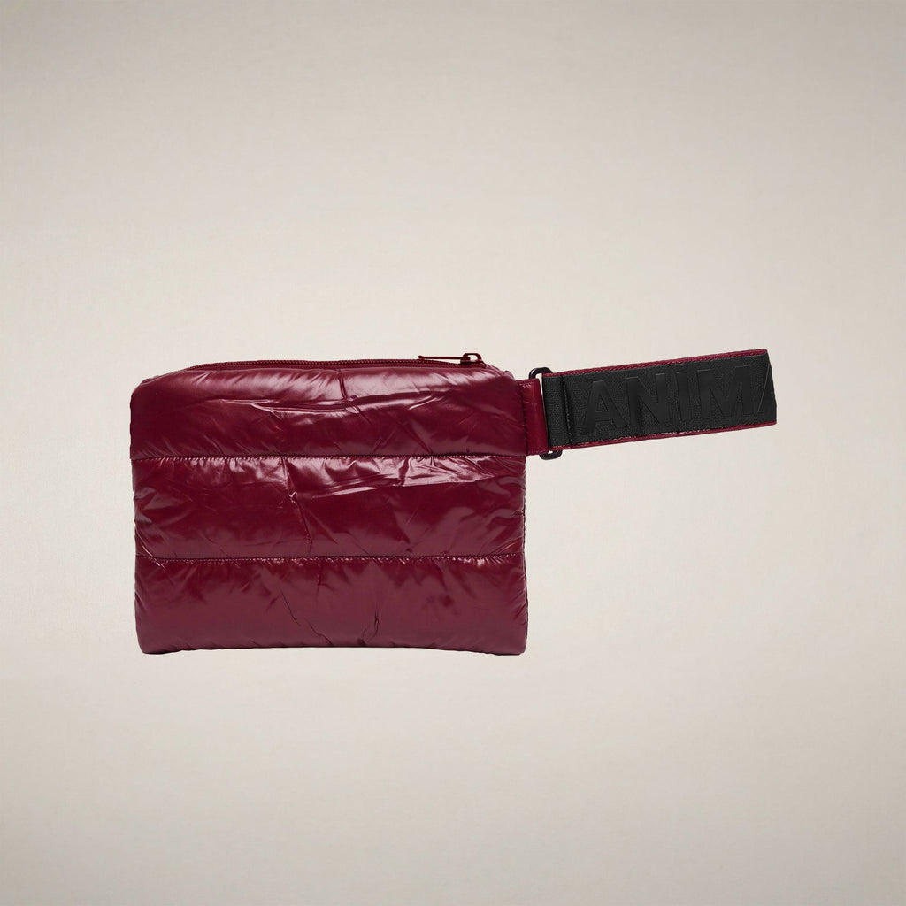 Unisex Quilted Pouch Cocos in Dark Red