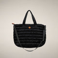Unisex Padded Shopper Bag Angus in Black