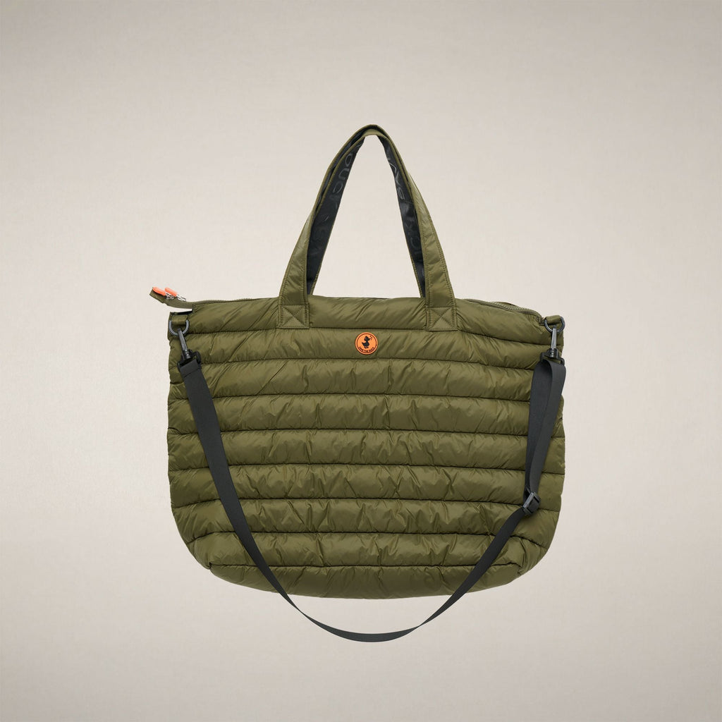 Unisex Padded Shopper Bag Angus in Dusty Olive
